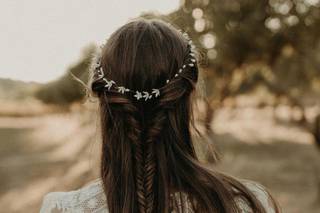 coiffure femme mariage cheveux mi long avec tresse