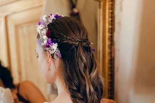 coiffure mariage bohème simple