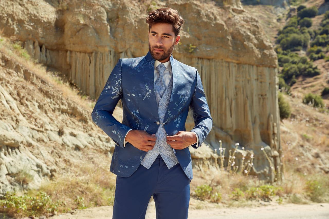 costume de mariage pour homme bleu