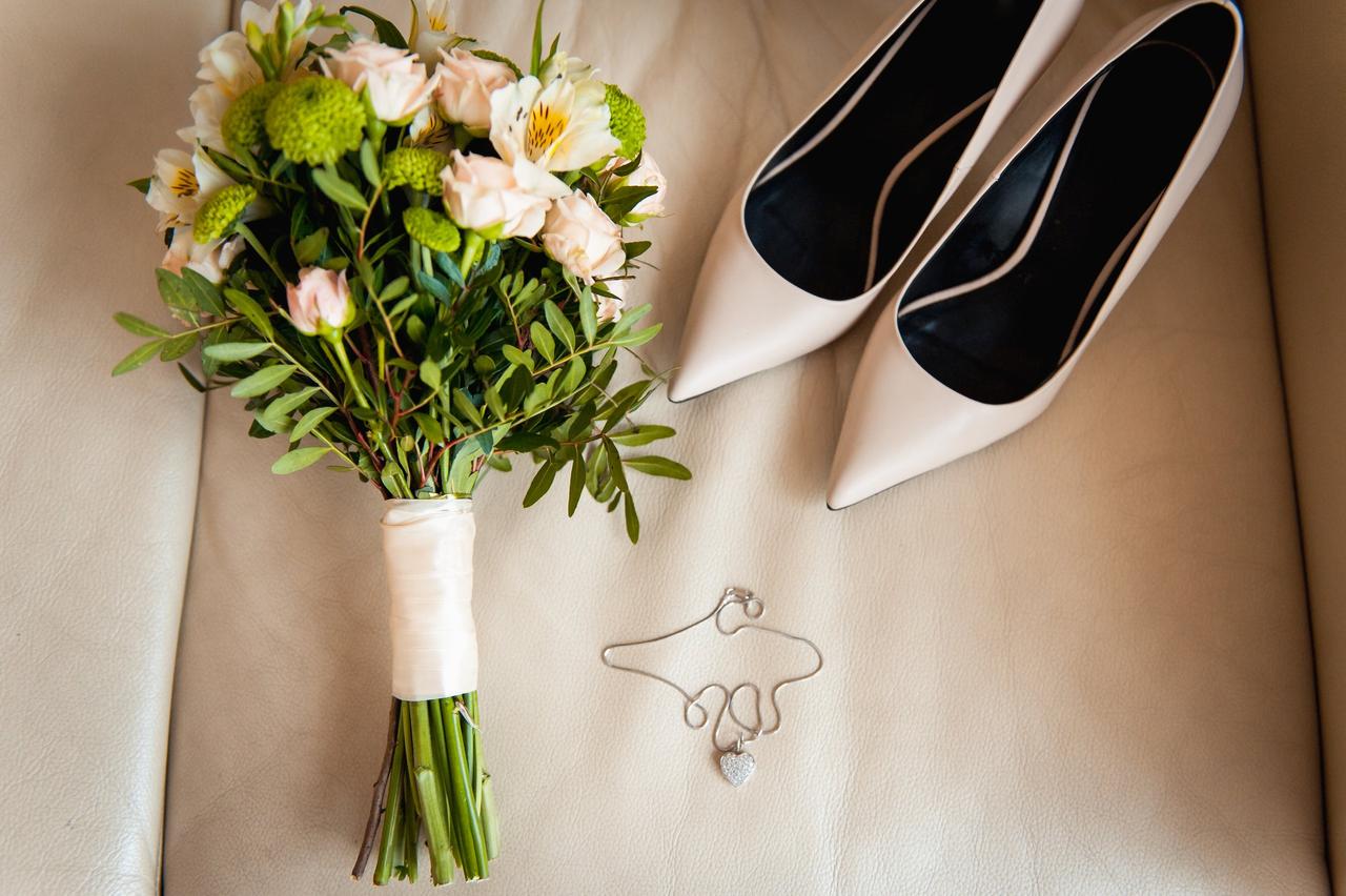 talon mariage bouquet de mariee