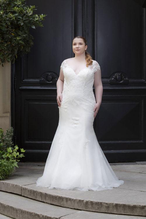 robe de mariée sirene femme ronde grande taille