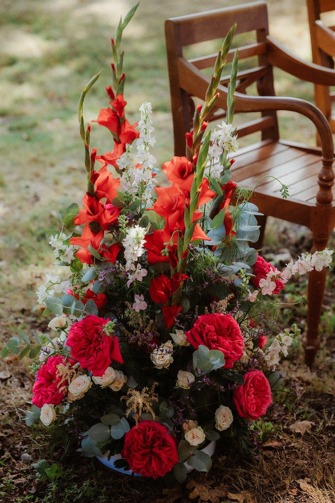 fleurs pour bouquet mariage estival glaieuls