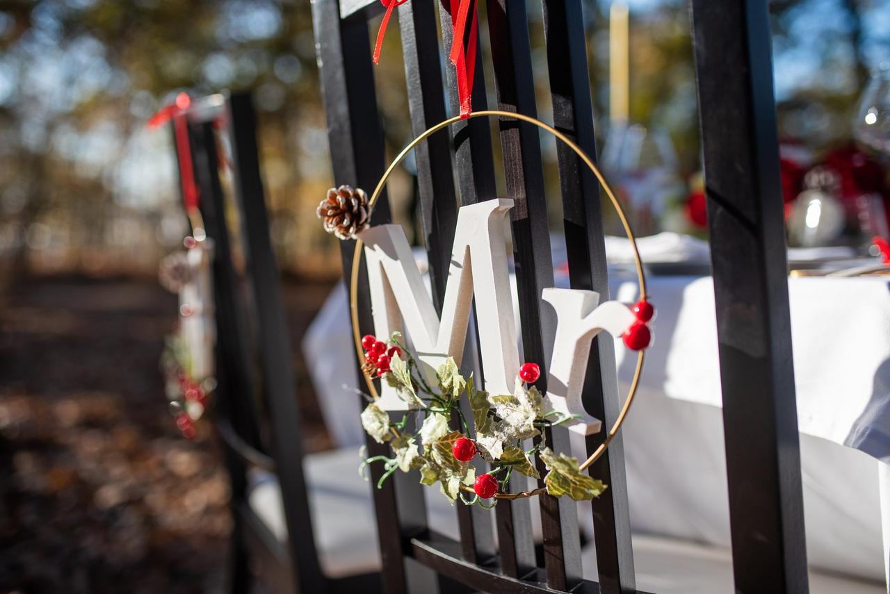 deco de mariage rouge d'hiver