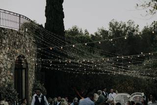 guirlande lumineuse mariage en exterieur