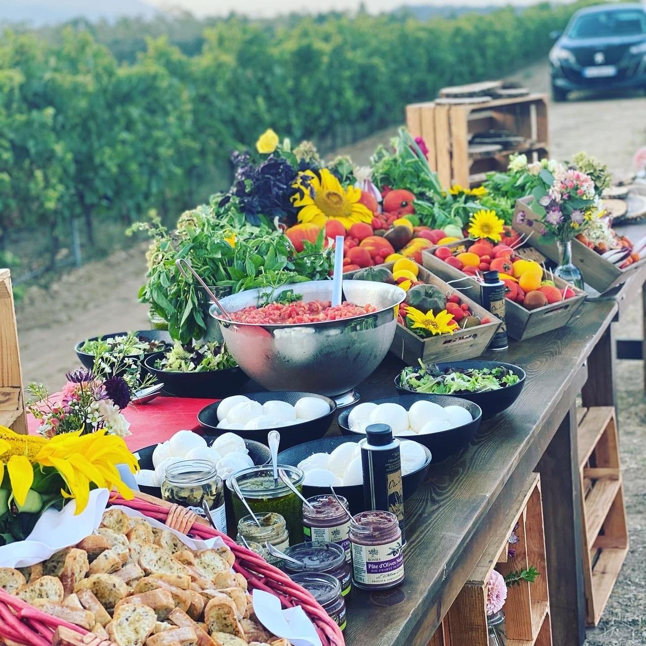bar a burrata, idee repas mariage été