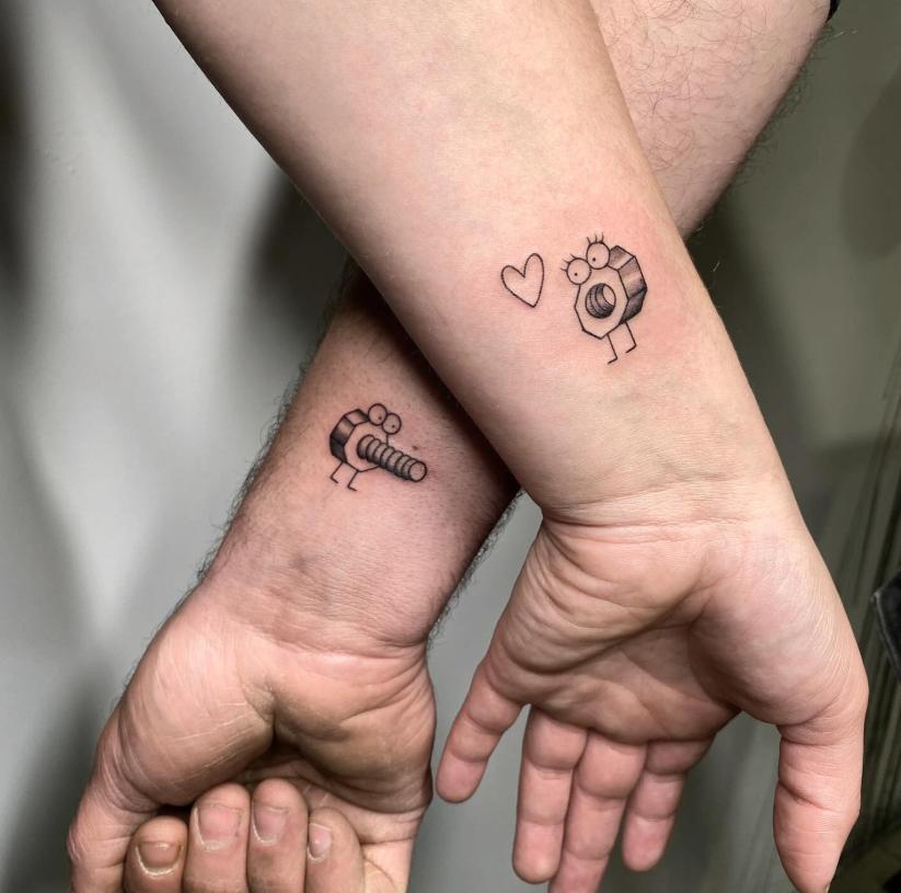 tatouage couple qui se complete