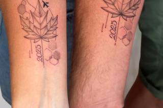 tatouage couple voyage date