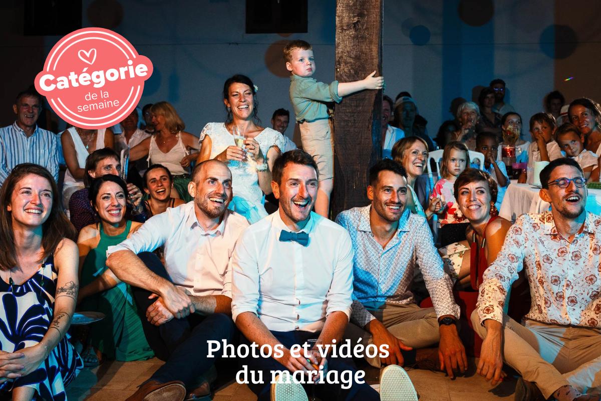 projection video de mariage surprise pour tous les invités de la noce