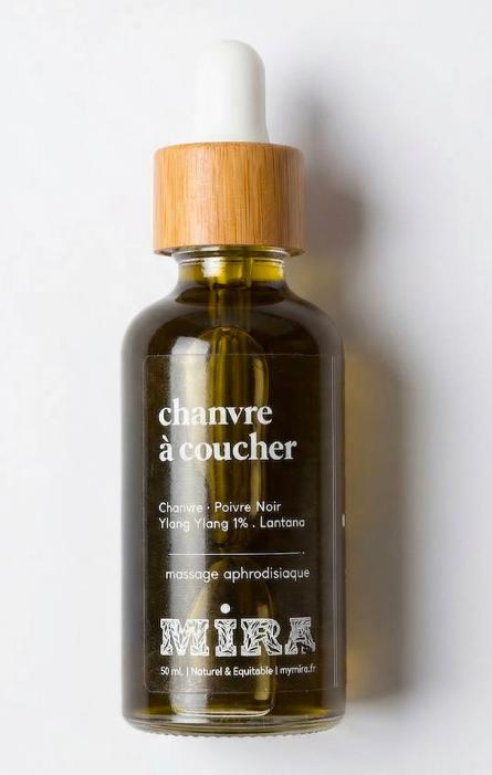 Huile de massage couple chanvre ylang ylang