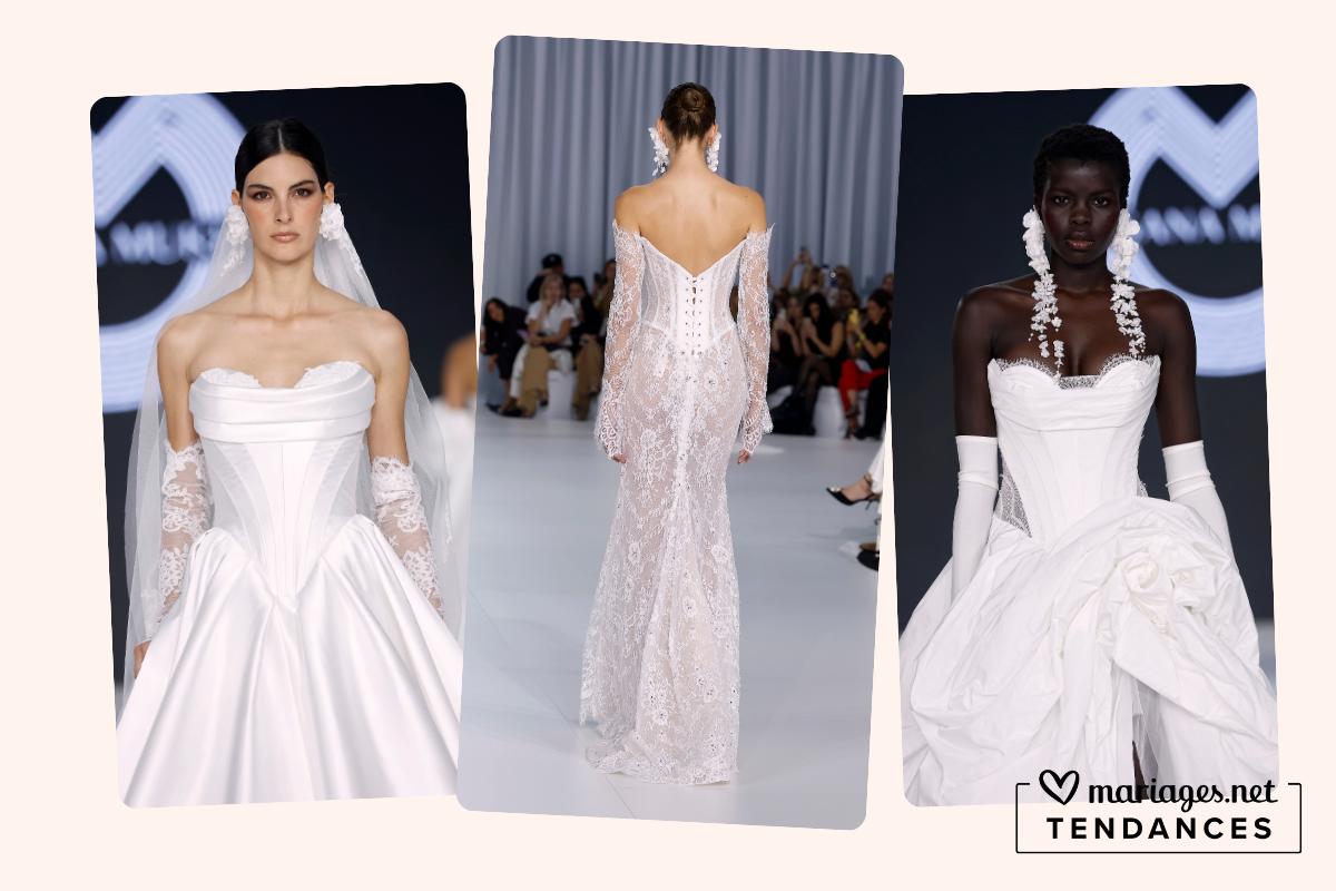 robe de mariée corset, tendance 2026-2027