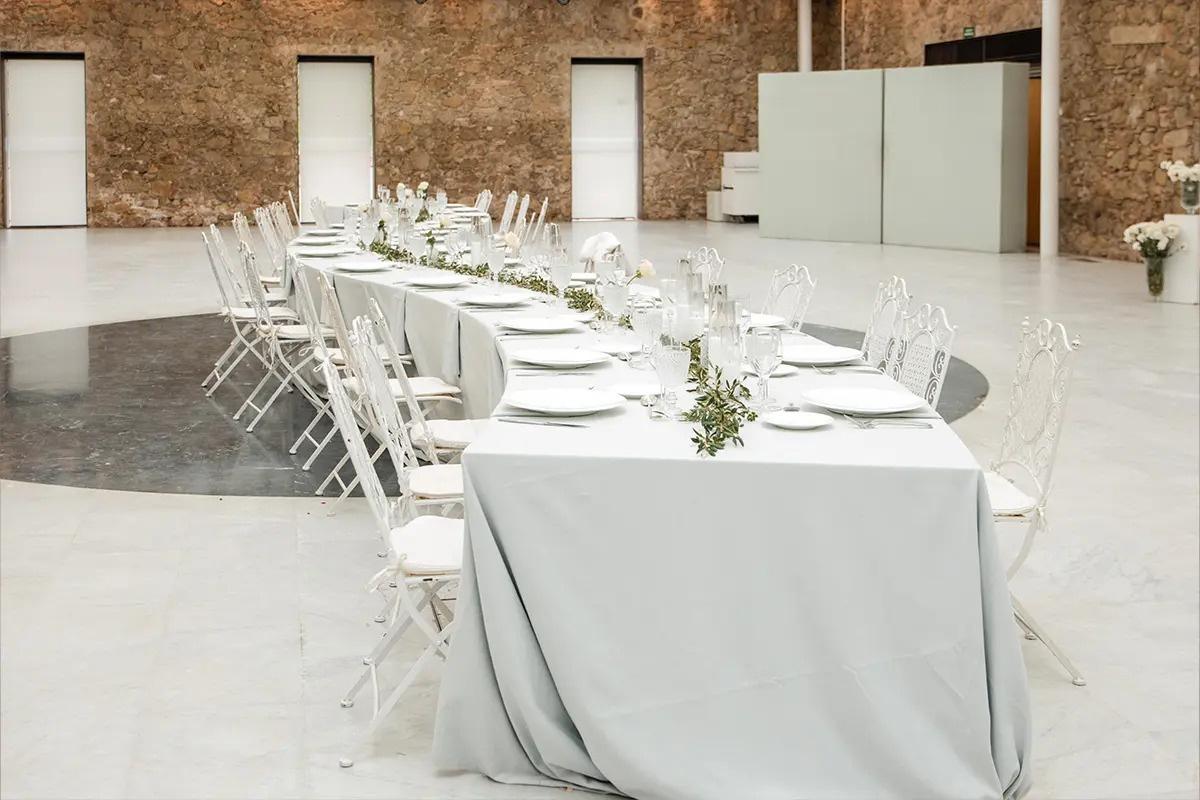 table serpentine cloud dancer mariage
