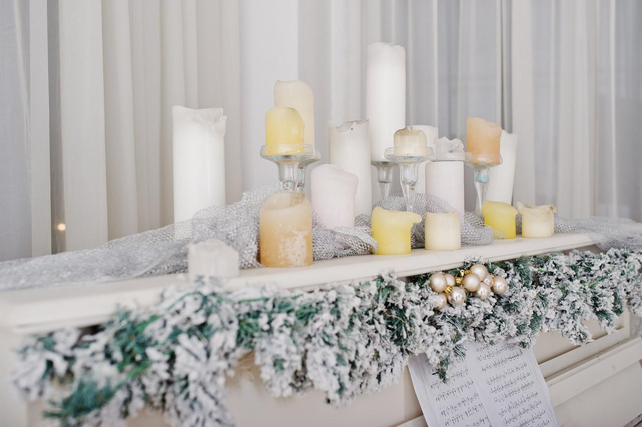décoration mariage hiver jaune beurre