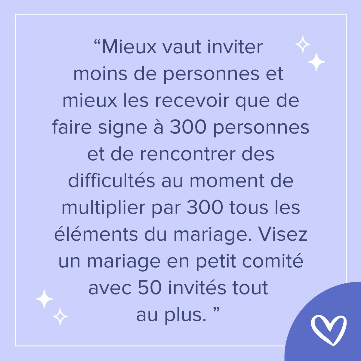 mariage petit budget, mariage pas cher, reduire la liste d'invites
