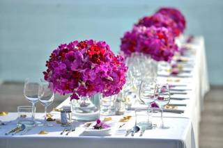 deco dopamine mariage fleurs table