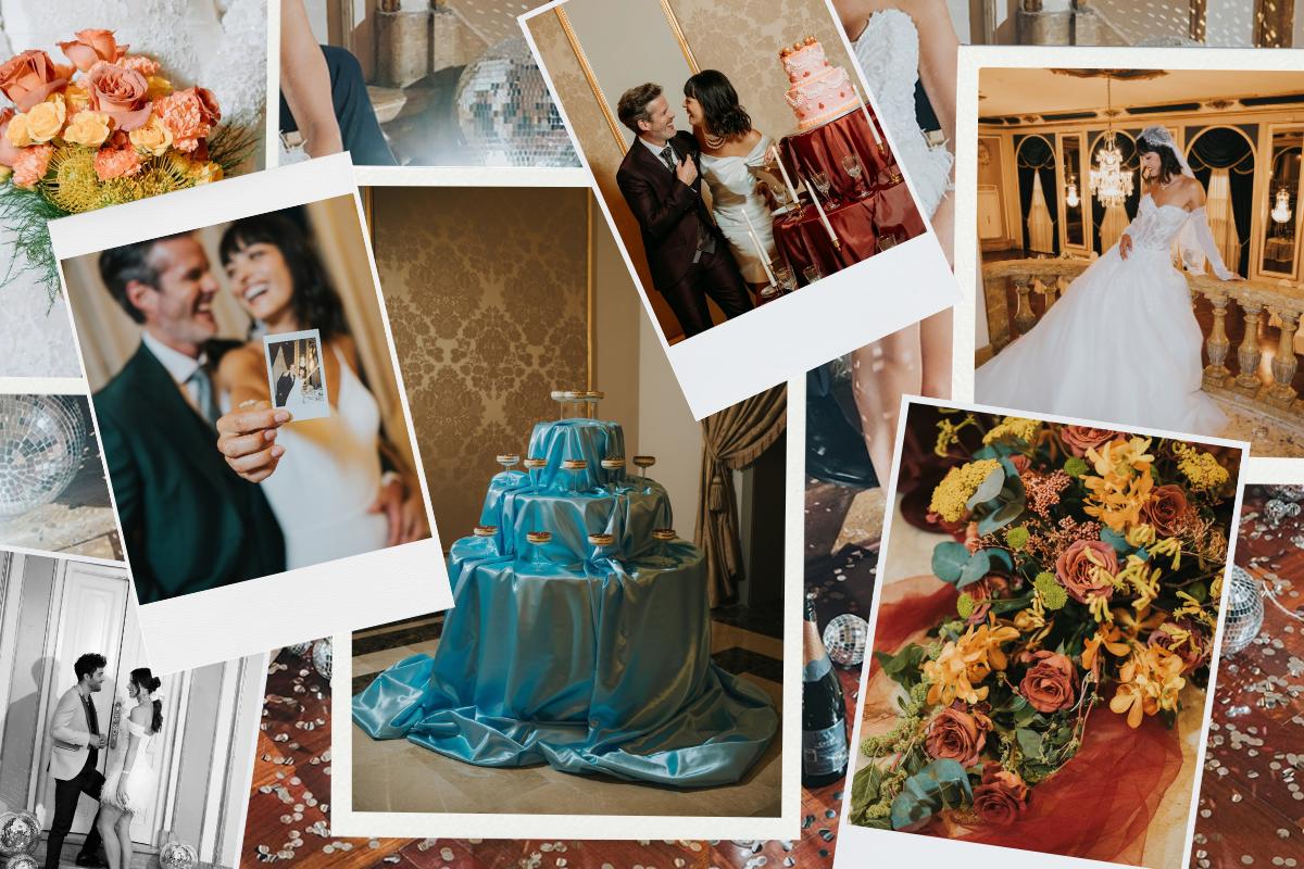 tendances mariage 2027 : style regencycore, quiet maximalism, couleurs vives, photographie rétro