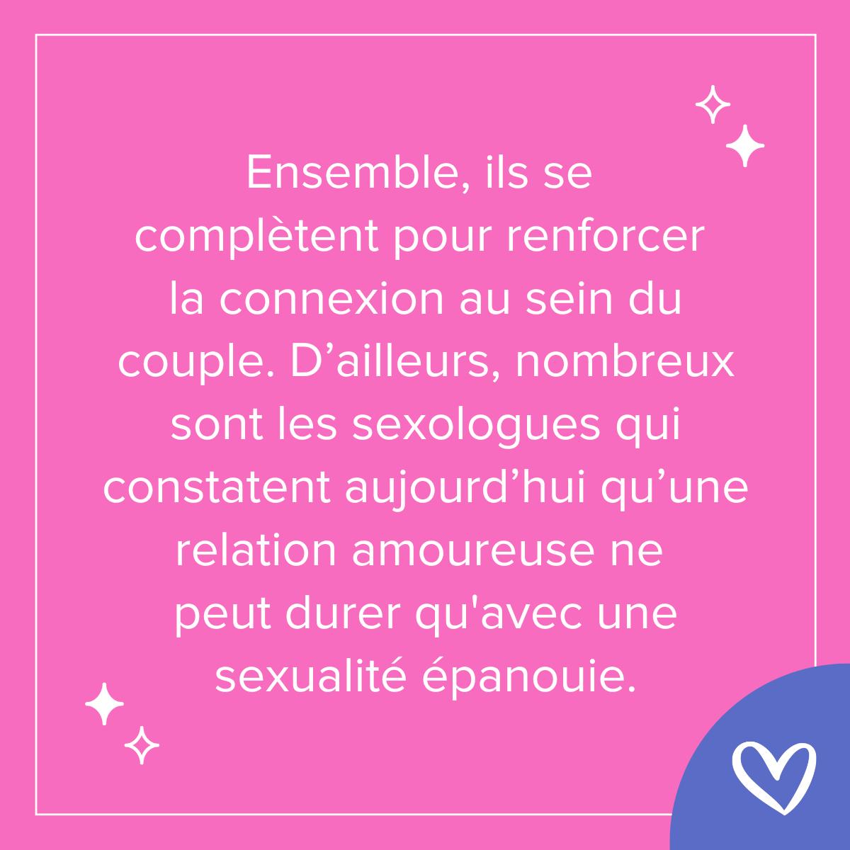 amour et sexe, une relation amoureuse ne peut durer qu'avec une sexualité épanouie