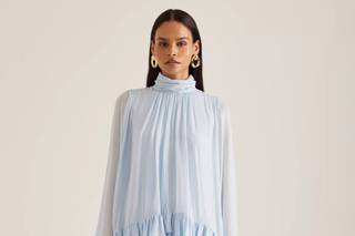 robe invitee mariage hiver courte volants