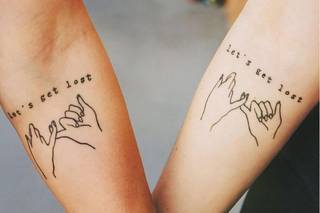 tatouage couple phrase