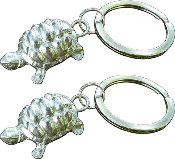 cadeau 10 ans mariage noces d'étain, duos de porte clef tortue en etain