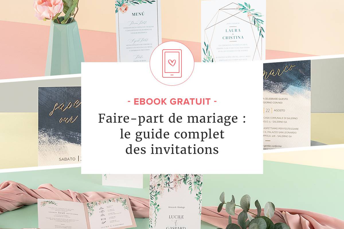 Carte Invitation Mariage Une belle histoire d'amour