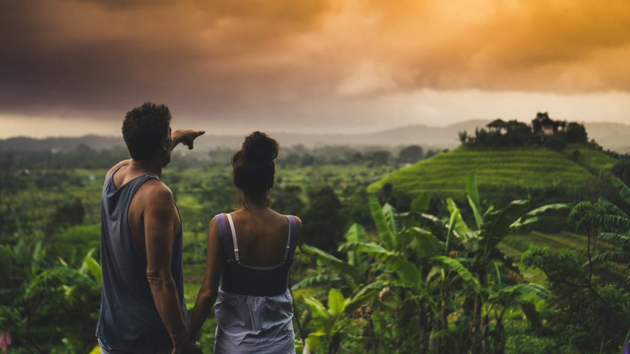 couple lune de miel bali rizières