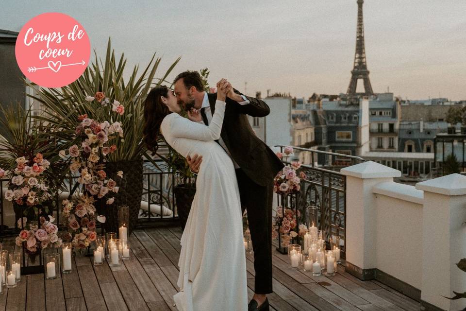 10 lieux pour un inoubliable mariage intime à Paris (jusqu'à 100 convives)