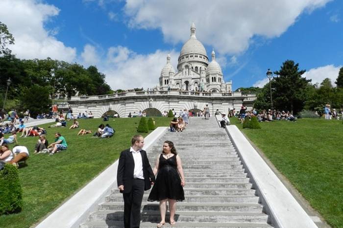 Séance d'engagement de Fanny et Jérémy à Montmartre