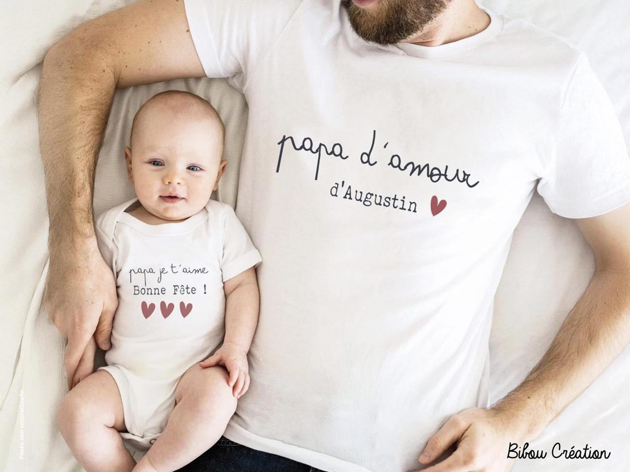 premier cadeau fete des peres 2026 tee shirt duo