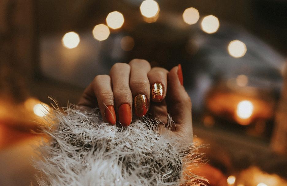 ongles de noel rouges