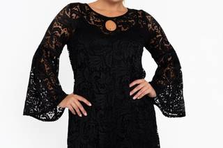 robe invitee mariage hiver longue femme ronde