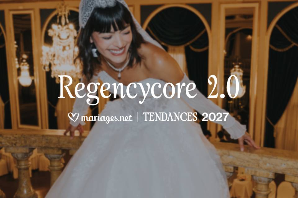 mariage regencycore, tendance mariage 2027