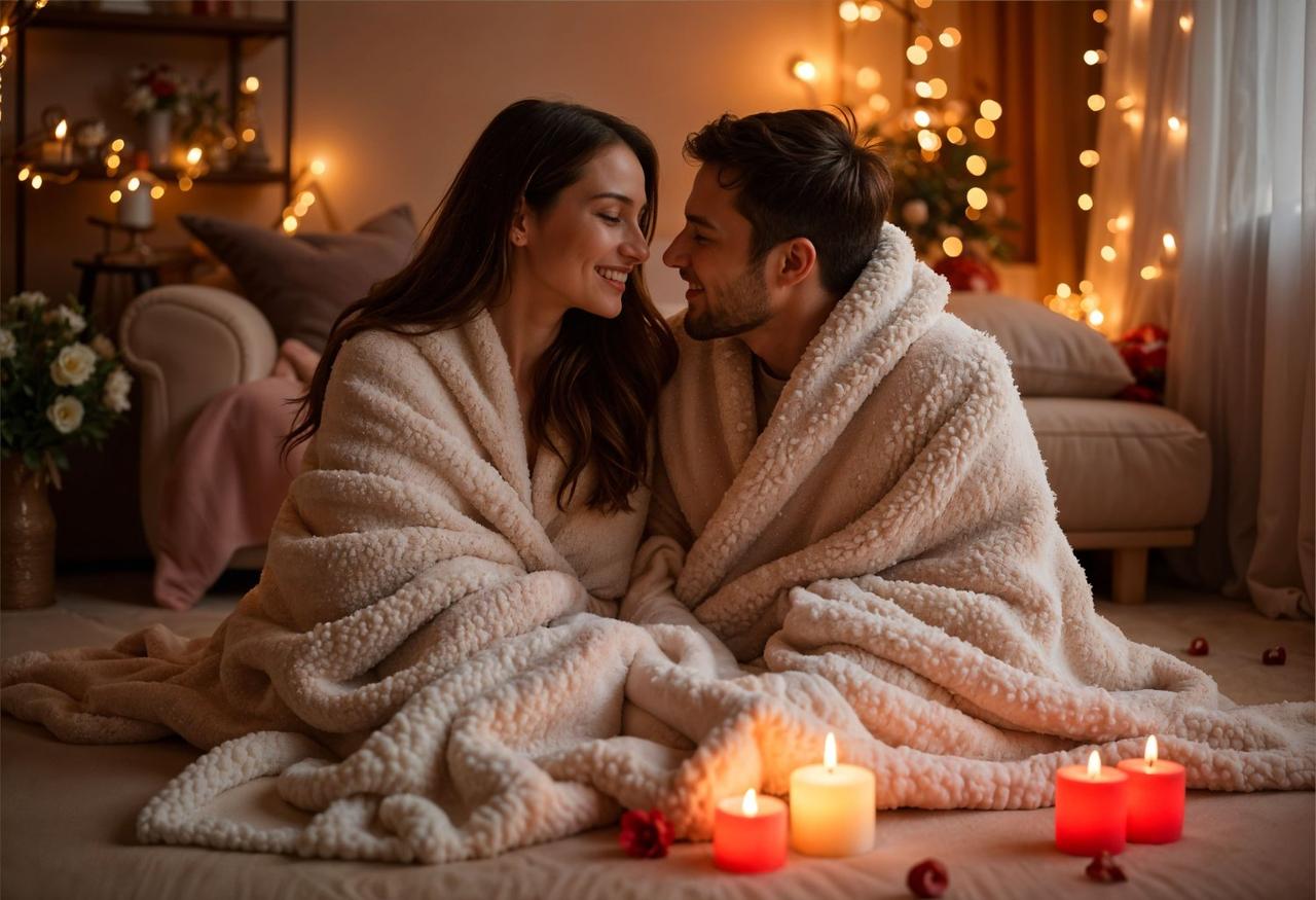 Huile de massage couple