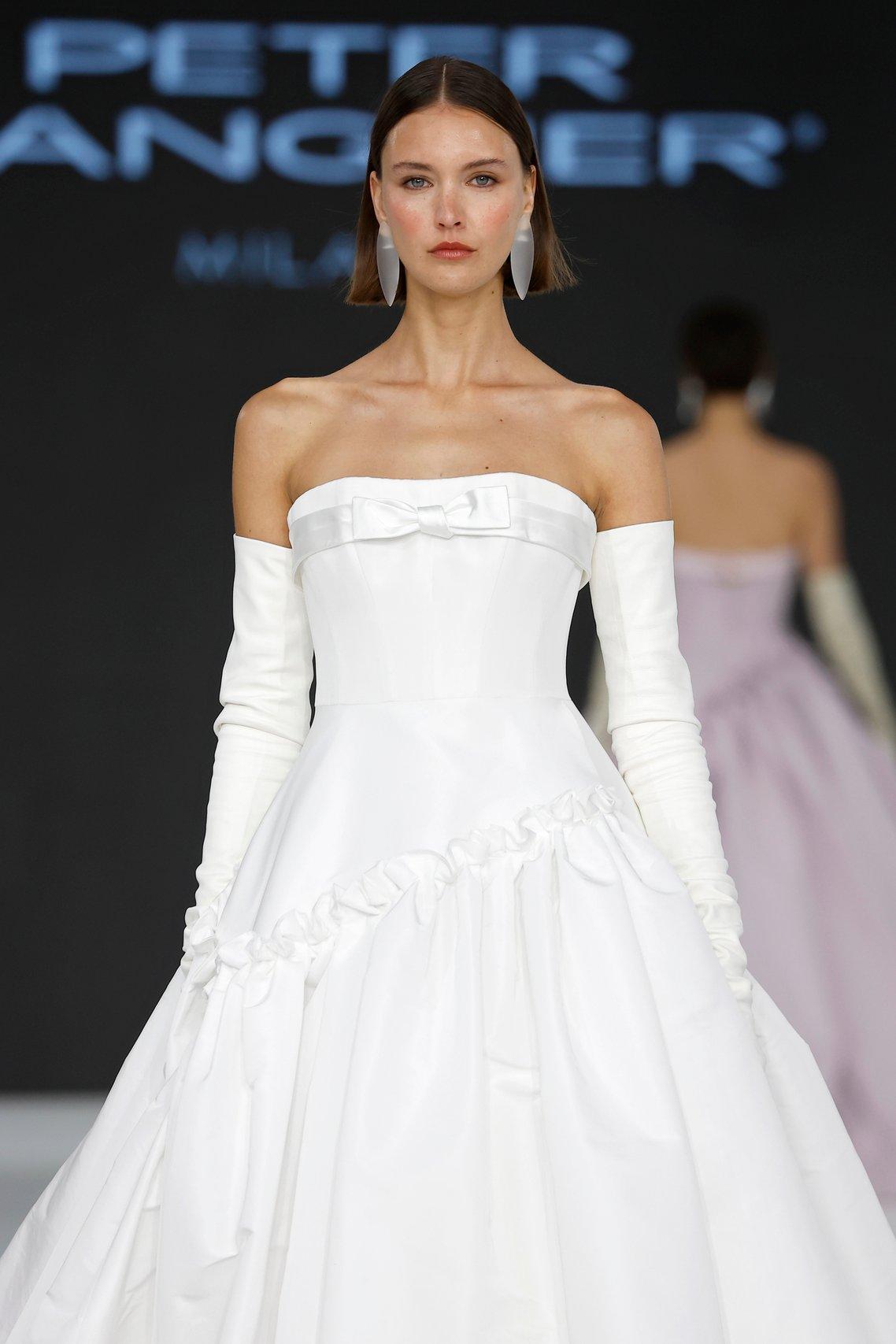 robe de mariee bustier à noeud