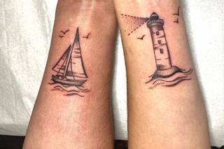 tatouage couple marin