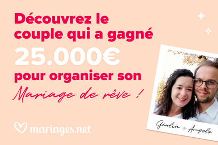 Découvrez le couple qui a gagné 25.000€ pour organiser son mariage de rêve !