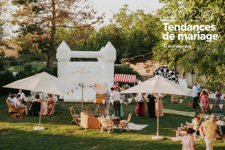 Mariage ambiance fête foraine : banquet sous chapiteau, musique live et hot-dogs !