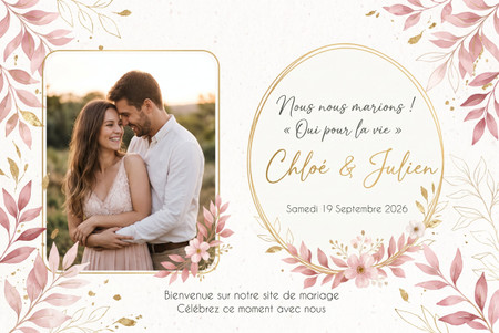 Faire-part de mariage en ligne : idées, modèles et conseils pour créer votre invitation