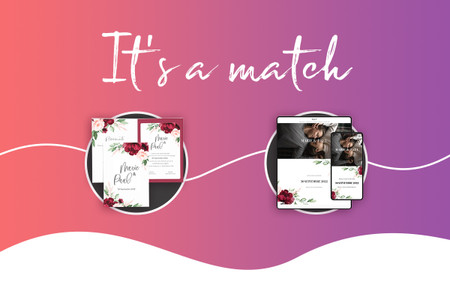 It’s a match ! 10 idées pour personnaliser vos invitations et votre site de mariage