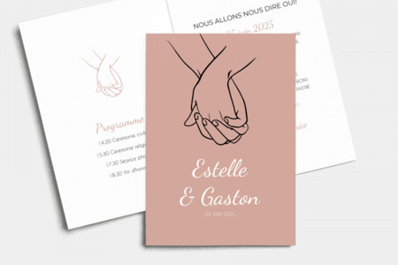Invitations de mariage modernes : 5 modèles Made in Mariages.net !
