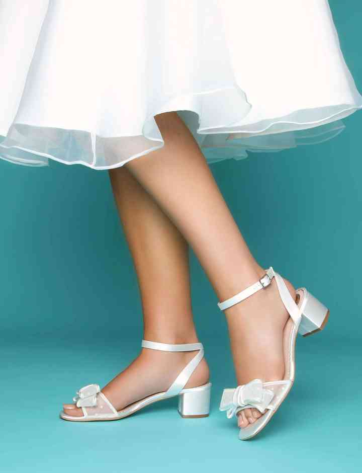 chaussures mariage talon carré