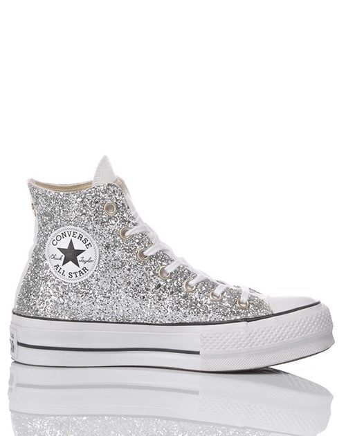 Converse platform glitter silver, Mimanera