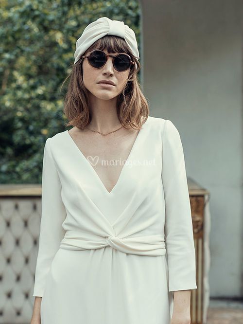 Robe Satie, coiffe Loulou & lunettes Shelter, Laure de Sagazan