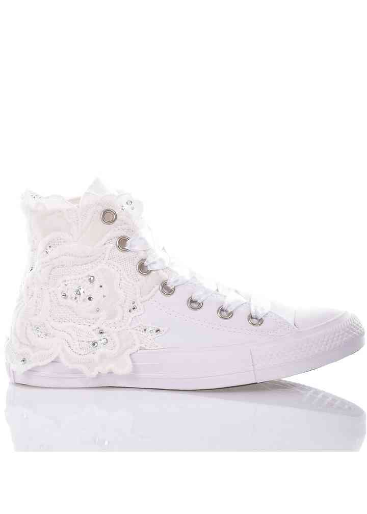 Converse clearance dentelle rose