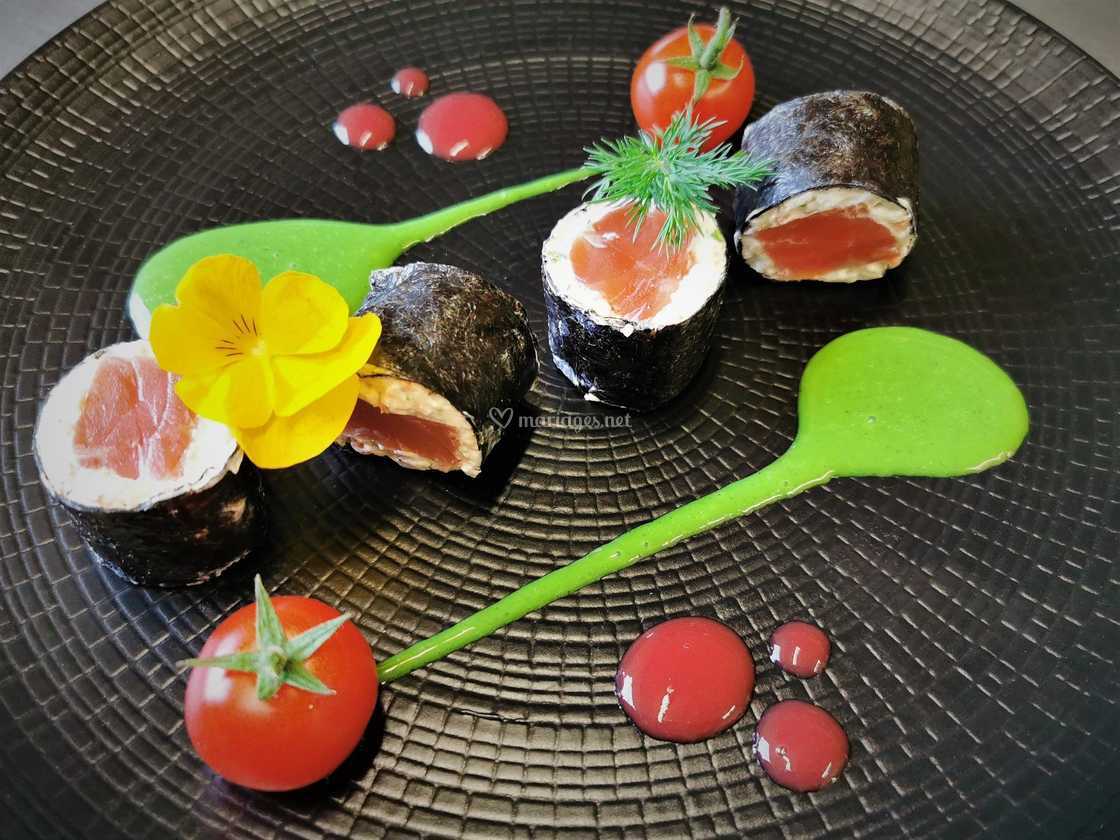 Maki De Gravlax De Saumon Aux De La Cuisine Gourmande Photos