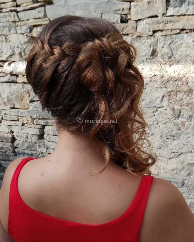 Coiffure Tresse Cote A Gan De Laetitia Bazin Fantasy Coiffure