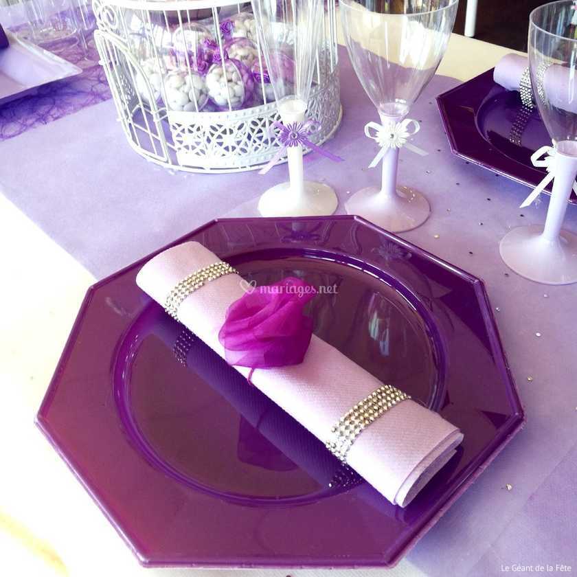 Deco De Table De Mariage Violet Decoration Mariage Tendance