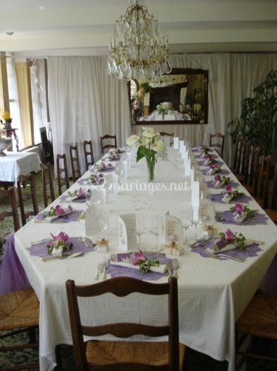 Grande Table Pour Reception De Auberge Du Clos Normand Photo 9