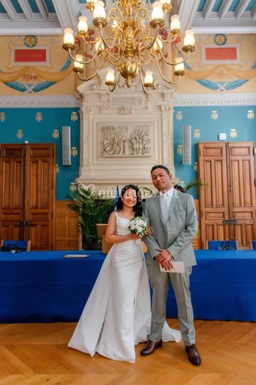 La mariée en bleu