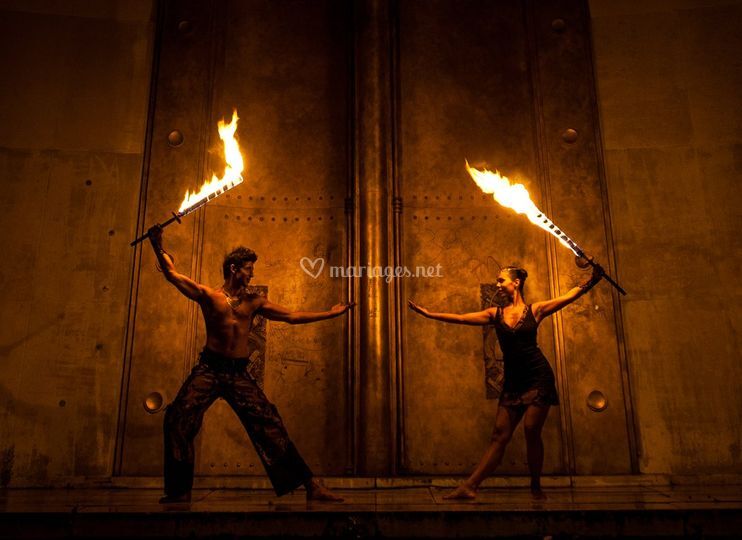Fusion Arts - Spectacle de feu et de lumière LED