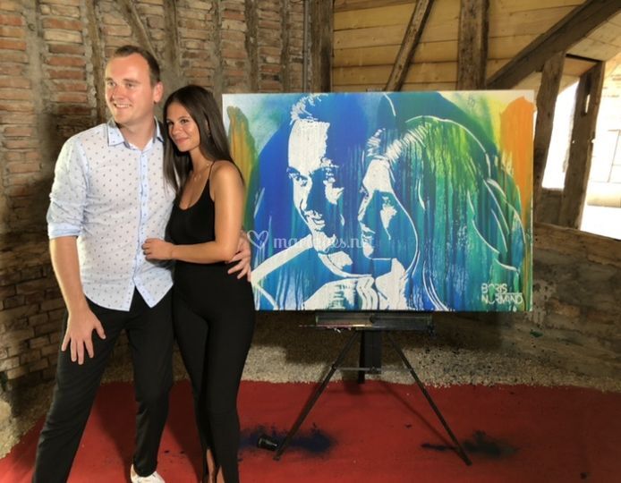 Portraits paillettes et tableaux couleurs par Boris Normand
